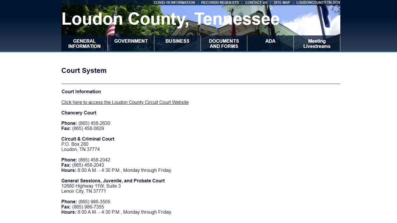 Welcome to the official website of Loudon County ...